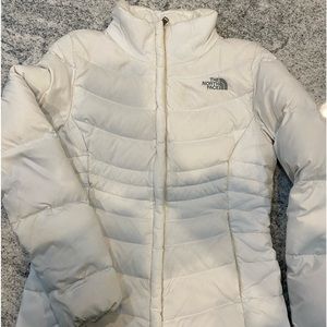 White down north face coat